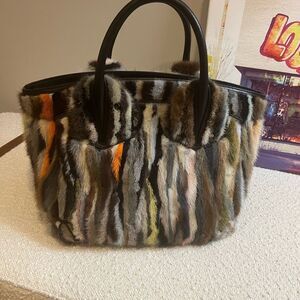 Christian Louboutin mink tie-dye bag